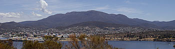 Hobart Australia from the Eastern Shore