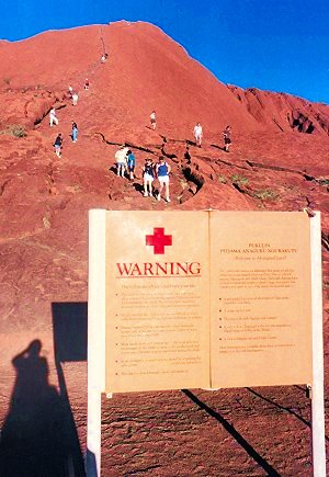 Ayers Rock / Uluru - Warning Signs