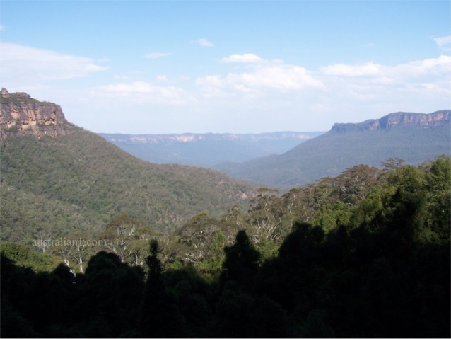 This is another picture from the Blue Mountains National Park