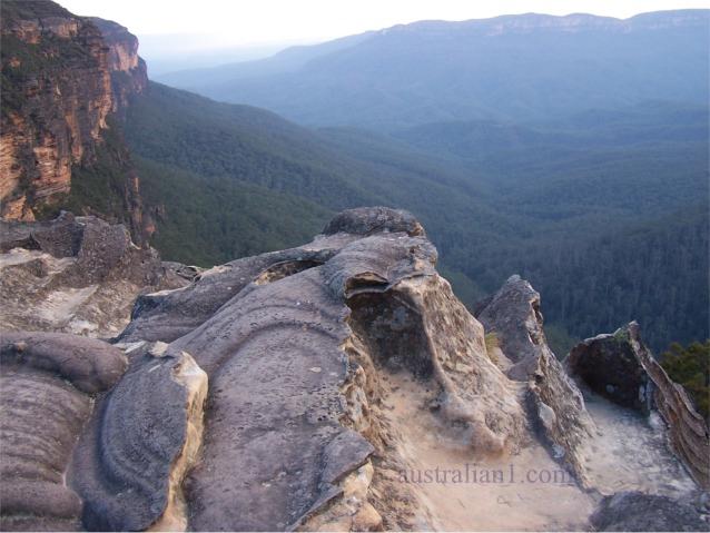 Panoramic view of Blue Mountains, New South Wales Australia