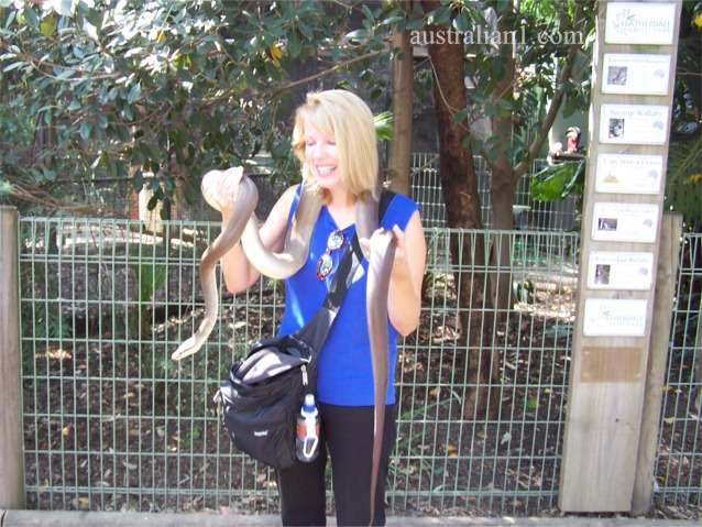 Women and Snake photograph