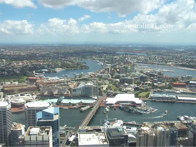 Darling Harbour and Anzac Bridge photograph