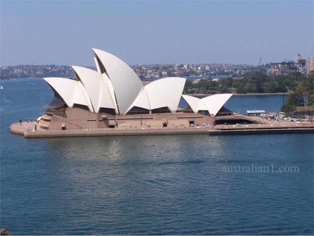 Sydney Opera House from the Sydney Harbour Bridge