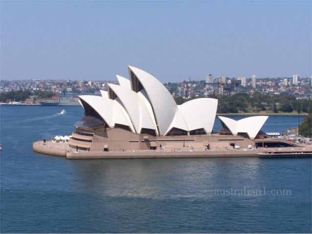 Sydney Opera House from the Sydney Harbour Bridge